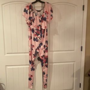 Plus size romper/jump suit. Off the shoulders